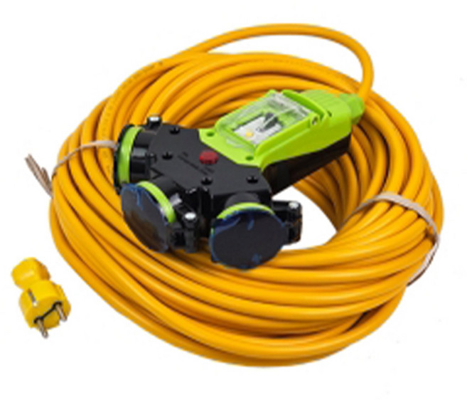 방우형3WAY콘센트 2.5SQ*30M(16A) 20A 누전차단기적용, 1개, 다양, 30m