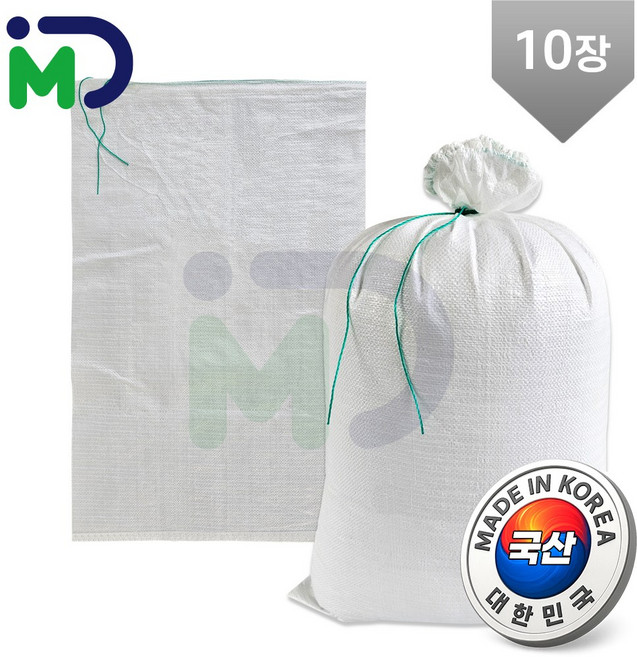 국산 마대 40kg 10장 PP 자루 포대 포장 폐기물 재활용 쓰레기 분리수거 낙엽마대 왕겨마대 고추마대 국산마대 마대자루 포대자루 쓰레기마대 소금마대 쌀 벼 옥수수 무지마대, 10개