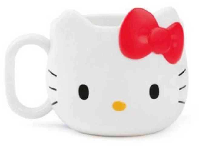 산리오 얼굴 머그컵 240ml 헬로키티 - 쿠팡