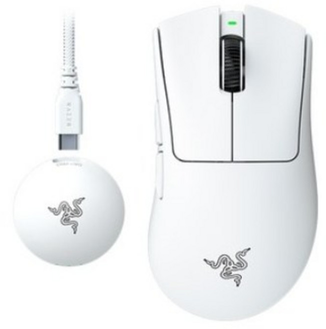 RAZER DeathAdder V4 Pro 화이트 벌크