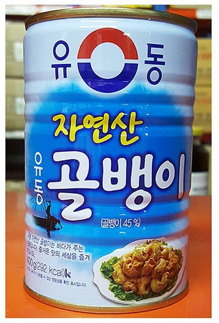 자연산 골뱅이캔 (유동400g)X4, 400g, 4개