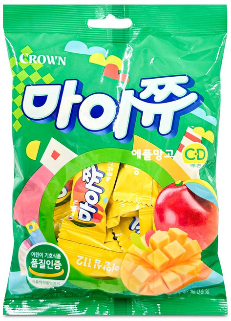 크라운 마이쮸 애플망고 100g, 1개