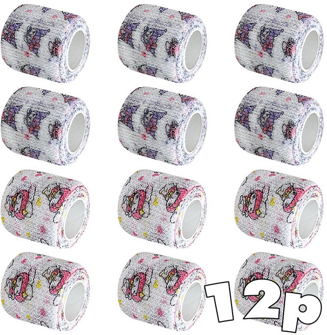 BLACKTAPE 그립테이프 밴드 5cm, 쿠로미+멜로디, 1개