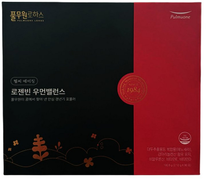 풀무원로하스 로젠빈 우먼밸런스 90포 3개월분, 1개, 90정