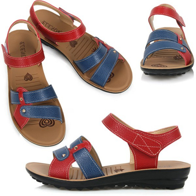 노바 발이편한 3cm 패션 여성샌들 통굽 슬리퍼 여름 스트랩 여자샌들