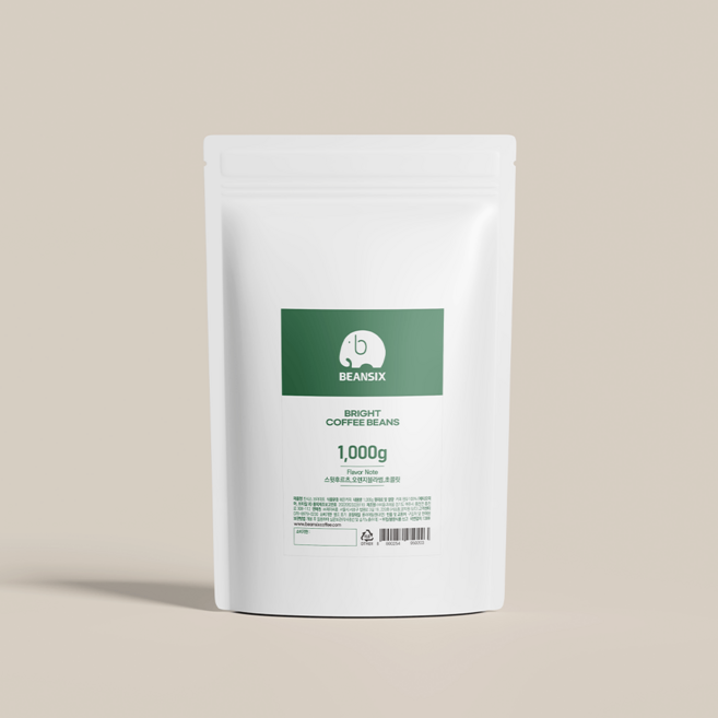 빈식스 브라이트 원두(홀빈) 3kg 스페셜티커피 블렌딩 카페원두 사무실 업소용 대용량 원두 도매, 홀빈(분쇄안함), 1개