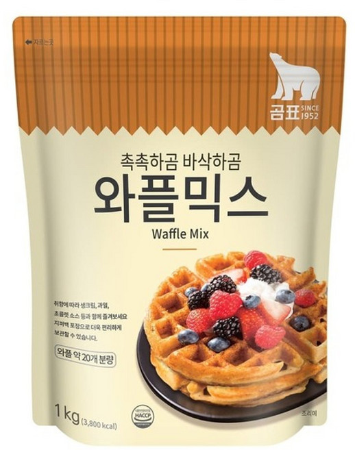 곰표 와플믹스 1kg x 4개