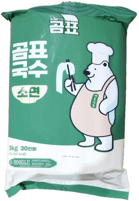 (무)곰표 소면국수(실온 3Kg)X3개, 3kg
