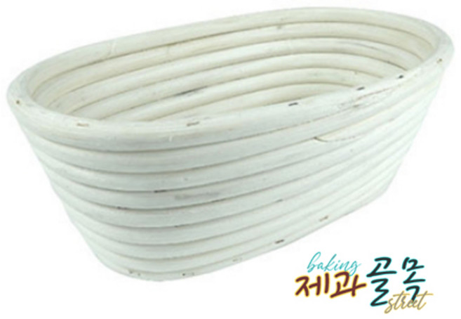 제과골목 발효바구니 (반느통+광목천) 타원형210mm, 1개