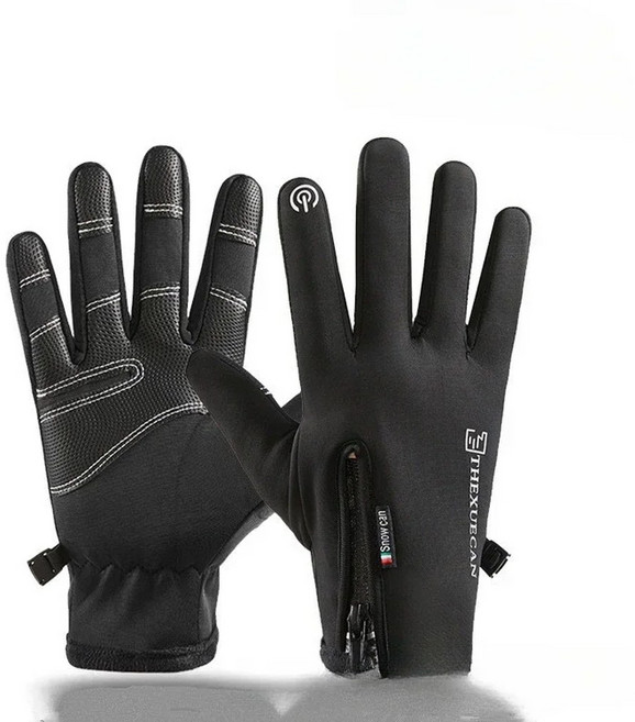 가열 장갑 USB 전기 사냥 따뜻하게 배터리 스크린 구동 지원 터치 손가락 낚시를위한 충전식, L, Bla