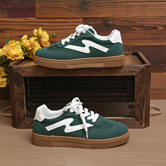 AURALA 여성 편한 빅사이즈 운동화 올드스쿨 남여공용 커플 스니커즈