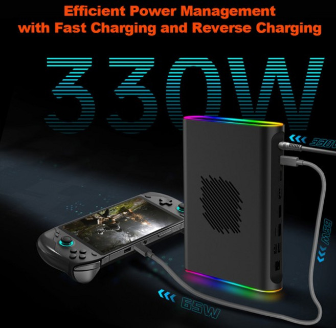OneXPlayer ONEXGPU 2 그래픽 카드 AMD 라데온 RX 7800M 12G GDDR6 180W OCuLink USB 4.0 PCIE 8TB SSD RGB, 01 China Mainland, 01 AMD 7800M  12GB