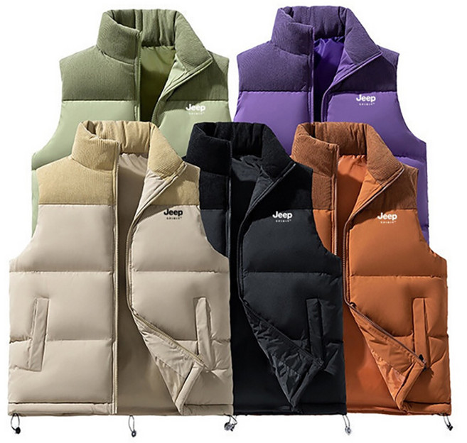지프스피릿 남녀공용 패딩조끼 아웃도어 패딩조끼 겨울 코듀로이 조끼 패딩 JP986