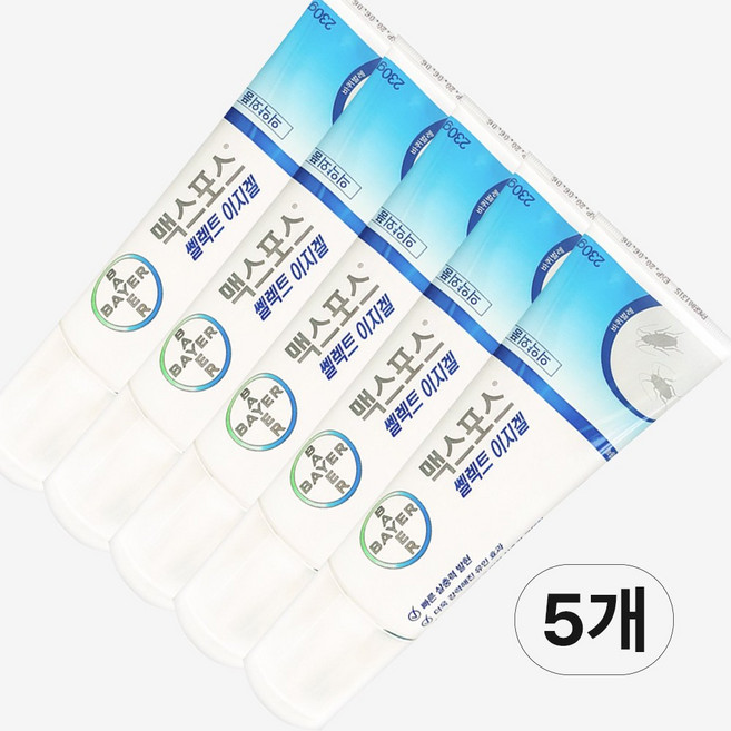 맥스포스 쎌렉트 이지겔 바퀴벌레 살충제, 230g, 5개