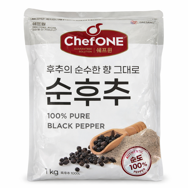 대상 쉐프원 순후추 200g, 1개, 1kg