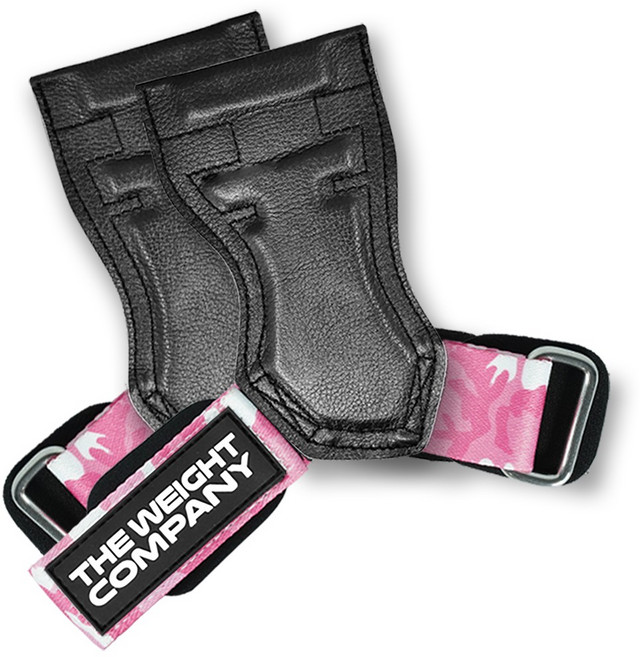 더웨이트컴퍼니 헬스 스트랩 그립 장갑 좌우 양쪽 1세트, 프로 그립 (천연 소가죽)