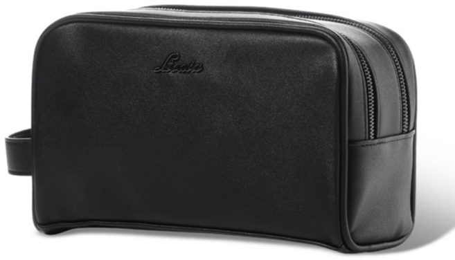 리카타 스트랩 다용도 2단 골프용품 파우치 휴대용 2지퍼 손가방, 블랙, 1개