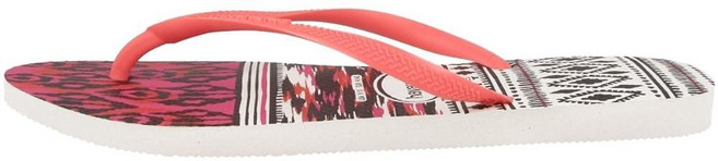 Havaianas 남성용 탑 믹스 플립플롭 화이트 코랄 뉴