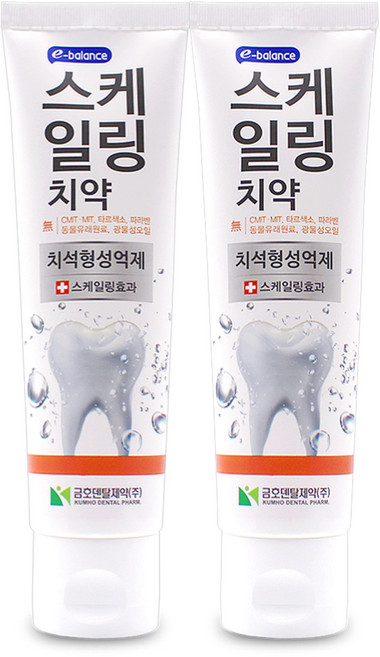 이밸런스 스케일 치약, 120g, 2개