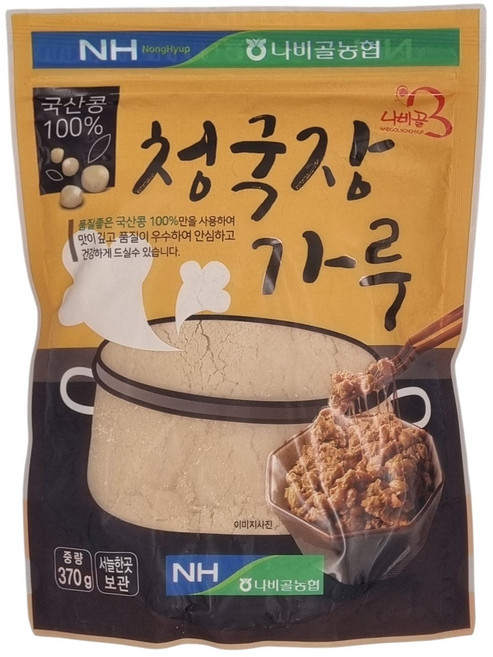 [농협] 함평 나비골농협 국산 청국장가루, 370g, 1개