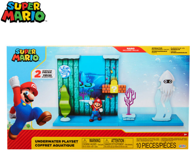 [밤나무] 슈퍼마리오6.3cm 언더워터 플레이세트, 1개