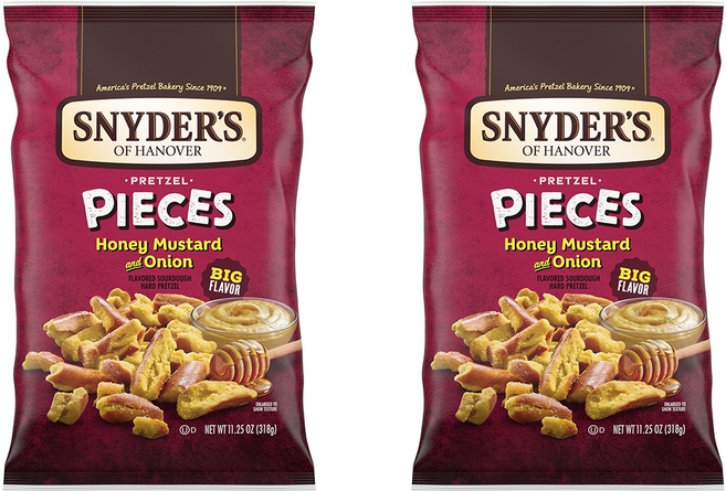 스나이더 프레첼 허니 머스타드 어니언, 318g, 2개