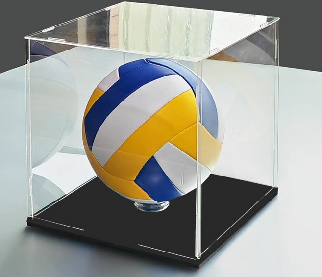 축구공 커버 전시 싸인볼케이스 컬렉션 투명 아크릴 디스플레이 케이스, 1. 블랙 밑판 케이스(15x15x15cm), 1개