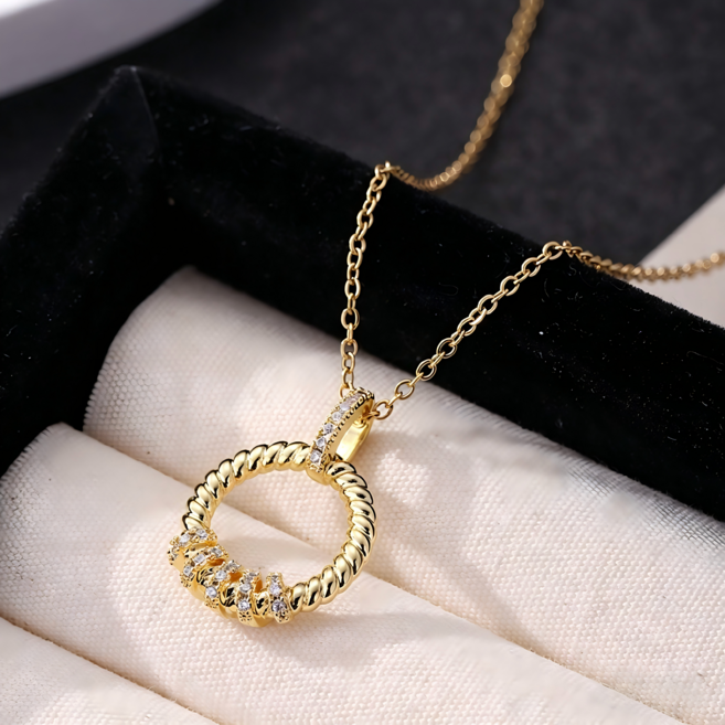 Lunire 18K 여성 목걸이 심플 우아한 선물 추천 다층 후막 금도금 쉽게 변색되지 않음