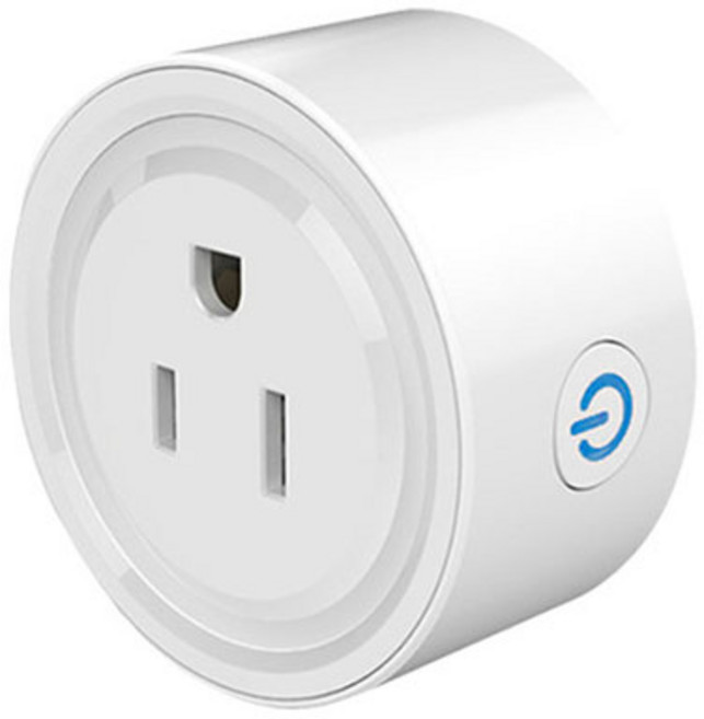 Tuya小圓智能插座 3孔2腳 【20A用電管理*保護版】遠端定時開關省電, Tuya 3孔2腳 20A計量保護版, 1個, 5.38mm