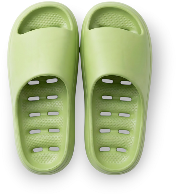 로렌드 물때 안끼는 미끄럼방지 EVA 욕실화, 1개, 그린