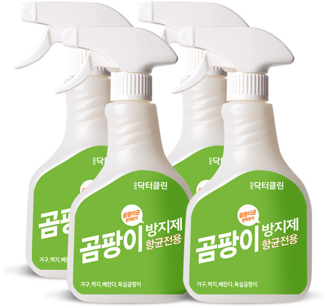 닥터클린 뿌리는 곰팡이방지제, 500ml, 4개