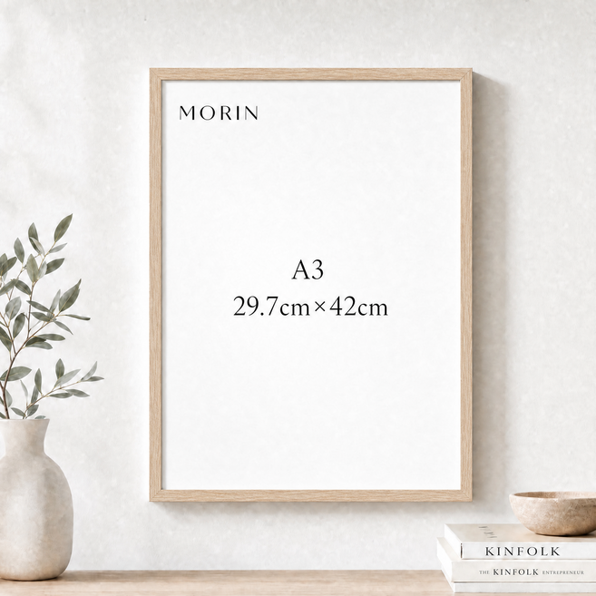 MORIN 인증서 액자 고급 사진 액자 벽걸이 데스크톱 겸용, 1개, 목색
