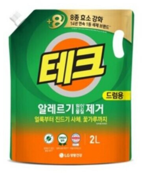 테크 알러지 세제 2L(드럼)