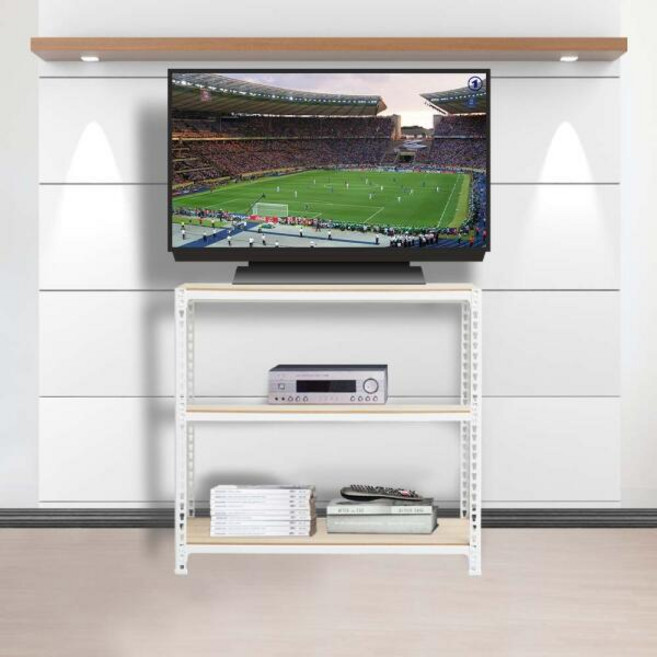 스피드랙 조립식 티비다이 TV다이 TV선반 3단 700 x 700 x 900, 화이트