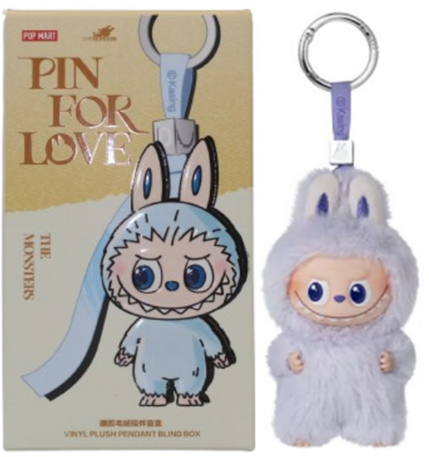 [국내발송]팝마트 라부부 내 마음속 비밀번호 키링 10.5cm 미개봉 랜덤박스 A-M/POP MART PIN FOR LOVE, 1개