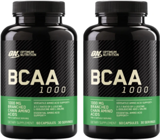 [Optimum Nutrition] 메가 사이즈 BCAA 1000 캡스 60 캡슐 2 SET, 2개, 60정 - 쿠팡