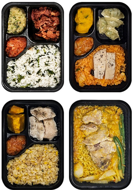 블랙컨슈머 다이어트 [영양 가득 도시락 4종] 간편 냉동 배달 직장인 아침 점심 저염 저당 저지방 운동 식단도시락, 16개, 215g