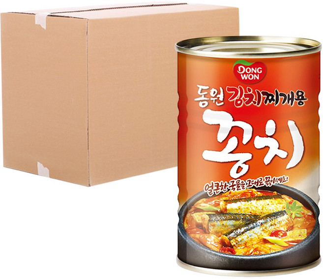 [로지프로] 김치찌개용 꽁치캔 300g 24개입 (1박스) 꽁치캔통조림 자연산꽁치캔