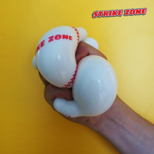 벽에 붙는 야구공 스트라이크존 [타겟 증정] 말랑이 찐득볼 쫀득볼 몰랑이 주물럭 젤리볼 끈끈이볼 집콕놀이, 스트라이크존(2ball + 1target), 1개