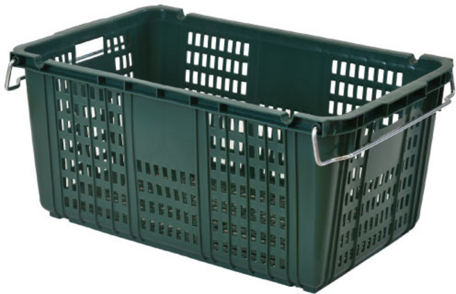 뉴프라테크 운반상자(특대) 이사바구니 플라스틱 이삿짐 대형 농산물바구니 과일상자, 3개, 녹색