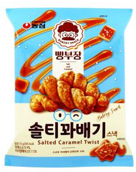 빵부장 솔티꽈배기, 55g, 16개