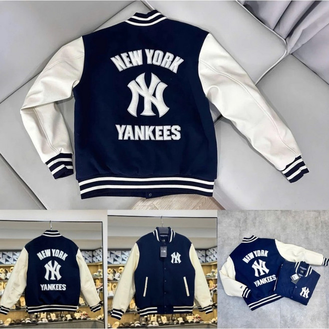 뉴에라 MLB 뉴욕양키즈 베이스볼 봄버 자켓 네이비