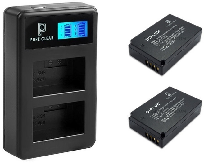 캐논 LP-E12 듀얼충전기+배터리2개 EOS 100D M200 M50 M100 M10 M2 M M50 MARK II SX70HS, 1개