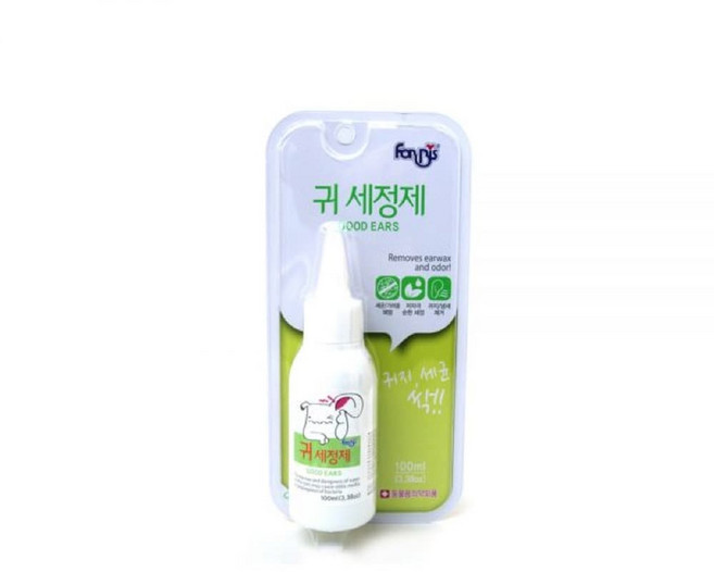 귀 자주 긁는 강아지 귓속케어용 청결제 2개 강아지귀, 없음