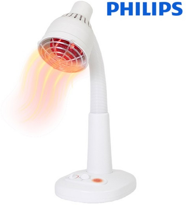 필립스램프 적외선 치료기 온열찜질 조사기 /국산의료기효과, 전체화이트, 1개