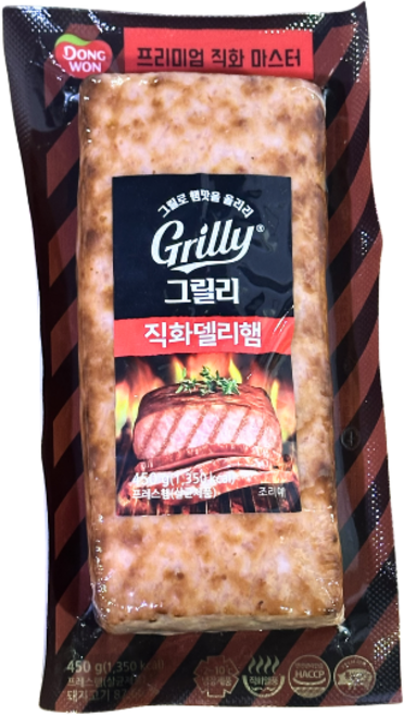 동원 그릴리 직화 델리햄, 450g, 2개