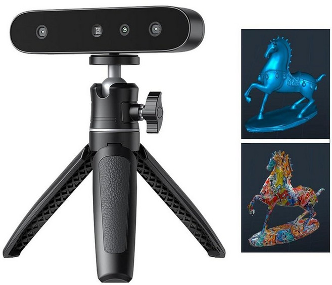 Creality CR-Ferret SE 3D 스캐너 흔들림 방지 0.1mm 정밀도 30FPS 스캔 속도 풀 컬러 바디 헤어용 업그레이드된 데스크탑 3D 스캐너 블랙, CR-Scan Ferret SE