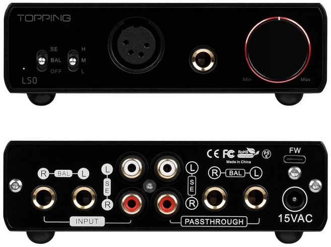 TOPPING 拓品 L50 桌面型耳機擴大機 NFCA 平衡耳擴 公司貨一年保, 單主機(此設備是純耳擴需有DAC搭配使用