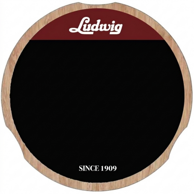 루딕 드럼 연습 패드 12인치 (스탠드 추가 가능), 1개, 블랙 - 12인치