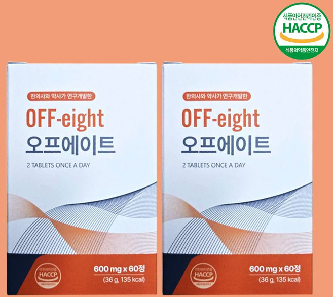 오프에이트 고함량 브로멜라인, 2개, 60정